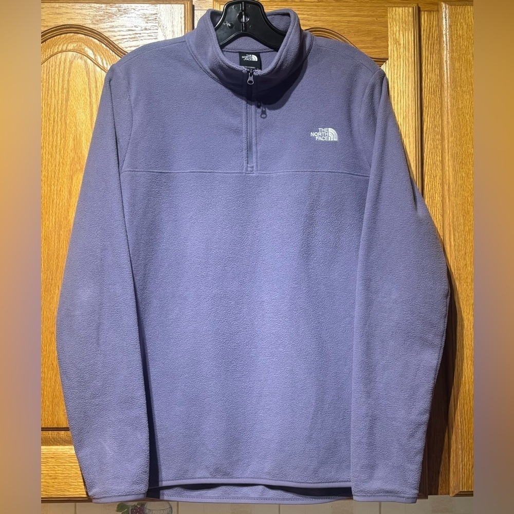 The North Face Purple Lavender Quarter-Zip Light Fleece Sweater Women’s Large